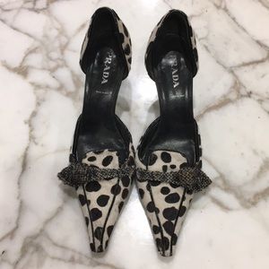 Prada authentic animal print  style high heels